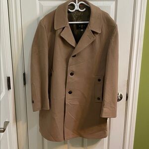Casualcraft Of New York Mens Button Front Vintage Wool Blend Dress Coat 46 Reg